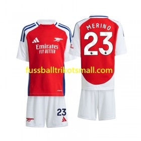 Fußballtrikots Arsenal Merino 23 Kinder 2024-2025 Kurzarm Heimtrikotsatz kaufen